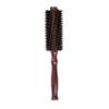 Escova Redonda de Cerdas de Javali, Escova Rotativa para Cachear para Dentro, Modelagem de Cabelo, Cabo de Madeira, Pente Cilíndrico para Cabelo Feminino, Pente de Cabeleireiro, Pente para Cachear