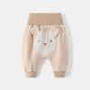 Pantalones de PP con protección abdominal y cintura alta para bebé, conjunto de otoño e invierno para niño pequeño, pantalones de pedos grandes para bebé, pantalones de terciopelo Treasure Plus para hombre