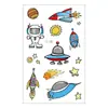 En stock Nueva pegatina de tatuaje impermeable para niños, pegatina de tatuaje de la serie espacial para niños, pegatina de tatuaje pequeña y fresca