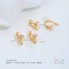 Cobre folheado a ouro 14K com incrustação de zircônia, design de folha em forma de diamante e corda, fecho pingente porta-contas com furo lateral, acessórios para joias DIY feitos à mão