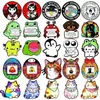 Insignia con Forma de Huevo para Mascotas Transfronteriza Broche de Animal Lindo Accesorios Dibujos Animados Cerdo Pequeño Leopardo Rosa Broche de Animal