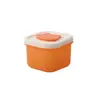 Caja de Suplementos Alimenticios de Silicona, Caja Portátil Congelable con Tapa, Molde Cuadrado para Hielo Caja, Caja de Snacks, Caja de Suplementos Alimenticios de Grado Alimenticio para Niños