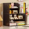 Estante de mesa, prateleira de armazenamento de mesa de estudo multicamadas, porta-livros e livros ilustrados infantis de grande capacidade
