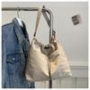 Bolso Tote Balde Texturizado de Gran Capacidad Bolso de Tela de Nailon para Mujer Verano 2024 Nueva Llegada Bolso Tote Casual Simple Bolso de Hombro