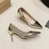 Zapatos de Tacón Alto para Mujer 2026 Primavera Nuevo Estilo Punta Fina Sin Cierre Talla Grande 4243 Tacón de Aguja de Gama Alta Elegante