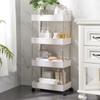 Estante Carro de Pie Multicapa para Hogar Dormitorio Móvil para Bebé Snack Cocina Estante de Almacenamiento Multifuncional