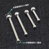S999 Plata Pura S990 Palillo para Oídos Agujas para Oídos Palillos para Oídos Doble Punta Cuentas Redondas Aretes de Cabeza Redonda Hombres y Mujeres Aretes de Plata Aretes de Estudiante