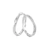 Anillos de Pareja Nudo Doble Blancos Puros de Cobre Mismo Estilo del Ventilador, Anillos Ajustables para Hombres y Mujeres, Simples y Modernos