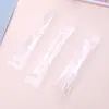 [Mayoreo] Tenedor de Fruta Desechable Empaquetado Individualmente Plástico Transparente Palillo de Fruta Inserto para Fruta Tenedor Pequeño Comercial para Pastel