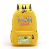 Grupo Bruja Cazadora Mochila Periférica Niños Niñas Estudiantes Color Dibujos Animados Gran Capacidad Bolsa Escolar