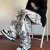 Pantalones de verano finos para hombre, modernos, de seda helada, pierna recta, con buena caída, disponibles en tallas grandes, corte holgado, pierna ancha, estilo casual