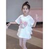 Vestido Camiseta de Verano de Venta Caliente para Niñas 2026 Nuevo Estilo de Moda Estilo Princesa Manga Corta de Verano para Niñas