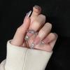 Anillo original de diseño nicho francés irregular con incrustaciones de diamantes, circonita de lujo ligero, abierto, de alta calidad, estilo frío ins