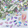 4*8mm Fondo Plano Joyería de Diamantes para Uñas Estilo Sirena Rosa Transparente Joyería Versátil para Uñas Joyería para Uñas Diamante Venta al Por Mayor