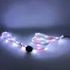 Collar LED Iluminado Mejorado con Siete Modos de Luz de Colores, Recargable, Iluminado por la Noche, Collar para Perro