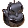 Colgante de Obsidiana Auspicioso Ruyi Guanyin Buda Colgante de Pixiu Negro Jade Jade Regalo de Conferencia Jadeíta