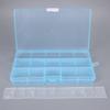10 rejillas 15 rejillas caja de almacenamiento para aretes multirejilla caja de plástico transparente joyero caja de almacenamiento de cuentas