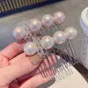 Peine para el Cabello con Lazo de Perlas Estilo Francés, Peine Suave, Accesorio Versátil para el Cabello para Recoger el Cabello Suelto en la Parte Posterior de la Cabeza, Venta al por Mayor