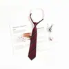 Pajarita de graduación para mujer, color vino tinto, estilo académico japonés JK, accesorios para uniformes escolares gratuitos.