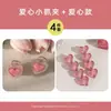 Pasador de Corazón Rosa para Mujer, Pin Lateral para la Frente, Accesorio para el Cabello, Pinza de Garra Linda de Verano para Flequillo, Adorno para el Cabello