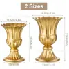 Macetas Doradas de Hierro Forjado Estilo Europeo Venta al por Mayor Amazon Comercio Exterior Arreglos Florales Vintage Decoración de Bodas Floreros de Flores Secas Venta al por Mayor