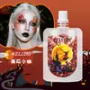 Tema Halloween Cruzamento Glitter Abóbora Gel Holográfico Maquiagem Carnaval Maquiagem Corporal e Facial