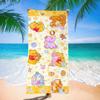 Toalla de Playa de Dibujos Animados de Winnie the Pooh para Nadar en el Mar, Toalla de Baño de Dibujos Animados de Secado Rápido y Absorbente, Linda y Personalizada Especial para Bañarse