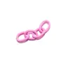 Cadena de Extensión de Cuatro Secciones Pintada de Colores Caramelo Cadena de Cola de Hierro Accesorios para Joyería DIY Materiales de Cadena para Llaveros Hechos a Mano