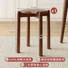 Taburete Pequeño de Madera Maciza para Uso Doméstico, Adecuado para Apartamentos Pequeños, Taburete para Quitarse los Zapatos para la Entrada, Mesa de Café Multifuncional para Sala de Estar, Taburete de Madera de Alta Gama