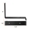 Soporte de Metal Resistente para Decoración Colgante DIY Forma de L Estante Estilo Americano Hierro Soporte de Pared Forma de L Arte en Hierro Soporte de Estante Montaje en Pared