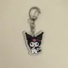 Llavero Creativo de Acrílico Transparente de Doble Cara, Dibujo Animado Lindo de Aspecto Alto, Accesorios para Mochila de Estudiante, Colgante para Mochila Escolar de Niños