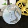 La combinación de hueso liso espejo puede hacer etiqueta de perro colgante casero colgante molde de pegamento de gota molde de silicona
