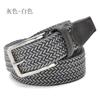 Cinturón elástico para hombre coreano hebilla de cinturón para hombre cinturón elástico de moda cinturón tejido de lona una generación de cabello