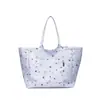 Bolsa de mano grande con estampado de estrellas estilo coreano, adecuada para el uso diario y casual, bolso de hombro versátil, moderno y elegante
