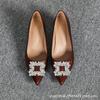 Tacones Altos de Punta Francesa para Mujer Nuevos 2025 Primavera y Otoño Boca Baja Versátiles Cómodos No Cansan Zapatos Profesionales de una Sola Capa
