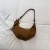 Bolso de ante tipo dumpling estilo retro Melard para mujer, nueva colección otoño/invierno 2026, bolso de hombro para debajo del brazo casual de nicho y minimalista