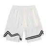 Pantalones Cortos Finos de Verano para Hombre, Talla Grande, Estilo Americano, Largo de 5 Puntos, Deportivos Casuales Modernos Versátiles Transpirables Holgados para Uso al Aire Libre