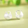 Ciervo Dorado Rey Plata S925 Envolvente de Oreja Moda Plata Lisa Acabado Cepillado Lujo Ligero Estilo Francés Personalidad Pendientes Clip para Oreja