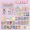 Livro de Feijões para Vestir Xin Mo Shanshan Livro de Bolso Divertido com Adesivos Jogo de Vestir Cenas Adesivos Decoração de Diário