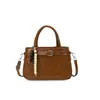 Bolsa de Mão Quadrada Pequena de Nicho de Luxo para Mulheres, Nova Bolsa Kelly Verão 2026, Bolsa de Ombro Transversal Versátil da Moda