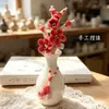 Flores de Cerâmica Jingdezhen Alta Temperatura Feitas à Mão Flores de Simulação Flores Preservadas Ornamentos Decorativos Vasos Buquês Presentes de Dia das Mães