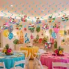 Banner de Fiesta de Cumpleaños para Cachorro Surfeador de Verano Transfronterizo, Guirnalda de Estilo Juguetón, Decoraciones Colgantes en Espiral, Adornos para Pastel y Arreglos de Mesa