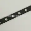Banda Elástica con Cierres de Ojillo, Cinta Elástica con Ojillos, Cinta Elástica de Nailon Negro con Ojillos, Accesorios para Ropa