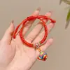 Pulsera Ajustable Infantil 2026 Nuevo Estilo Cuerda de Mano para Niña Festival del Bote del Dragón Cuerda de Cinco Colores Pulsera de Cuerda Tejida a Mano Decoración Venta al Por Mayor
