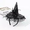 Decoração de Halloween Renda Lantejoula Chapéu de Bruxa Faixa de Cabeça Chapéu de Festa Mágica de Bruxa Faixa de Cabeça Festa à Fantasia