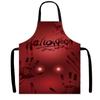 Amazon Nuevo Delantal de Halloween Delantal Decorativo con Ambiente Festivo Cubierta Anti-Manchas Calavera de Terror Cubierta de Cocina