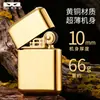 Zorro Zorro 790 Titanio Aligerado Placa Ligera Encendedor de Queroseno Cobre Puro Ultra-Delgado Llama Abierta Rueda de Amolado Brillante Regalo para Amigos