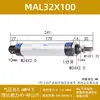 Mini Micro cilindro de gás pequeno pneumático pneumático cilíndrico telescópico 32 haste de empuxo grande 25