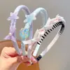 Diadema de concha de estrella de mar color macarrón con dientes antideslizante para niñas ambiente de playa accesorios para el cabello diadema infantil