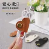 Organizador de cables de carga con correa a presión en forma de corazón para teléfono móvil, auriculares y cables de datos